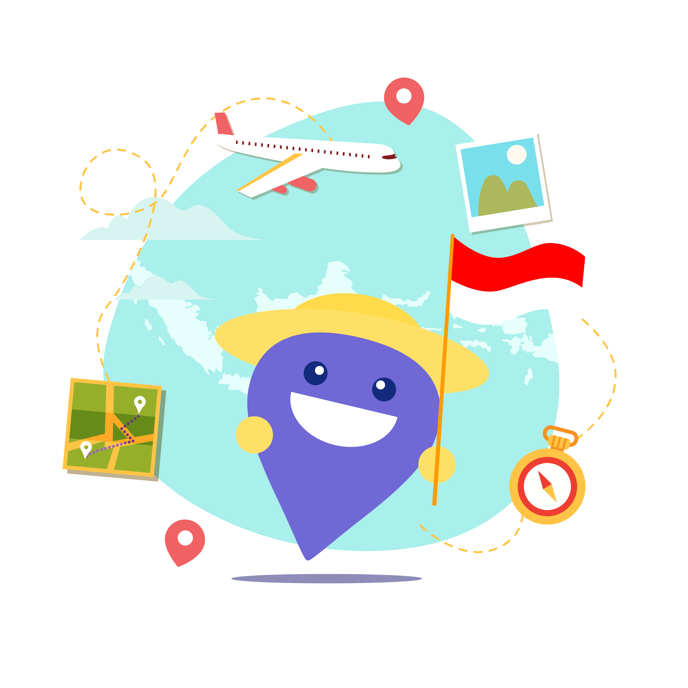 Atourin Travel Illustration